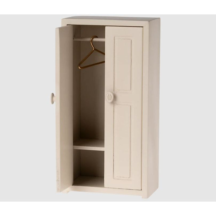 Maileg Wooden Closet, Mouse - Cream