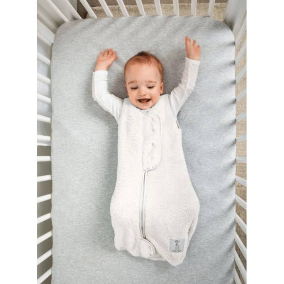 Little Giraffe Stretch Chenille Dreamsack- Cream Swaddles &amp; Blankets Little Giraffe