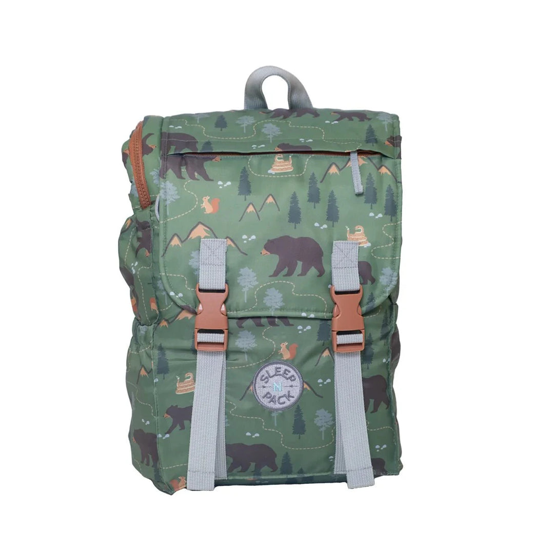 Mimish Little Kids Sleep N' Pack - Camping Bears Trail Swaddles & Blankets Mimish