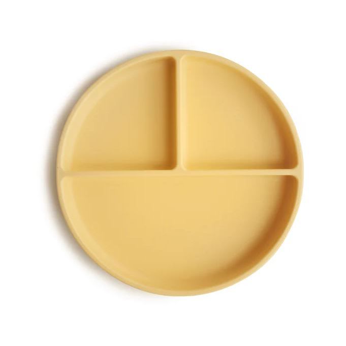 Mushie Silicone Suction Plate Mealtime Mushie Daffodil