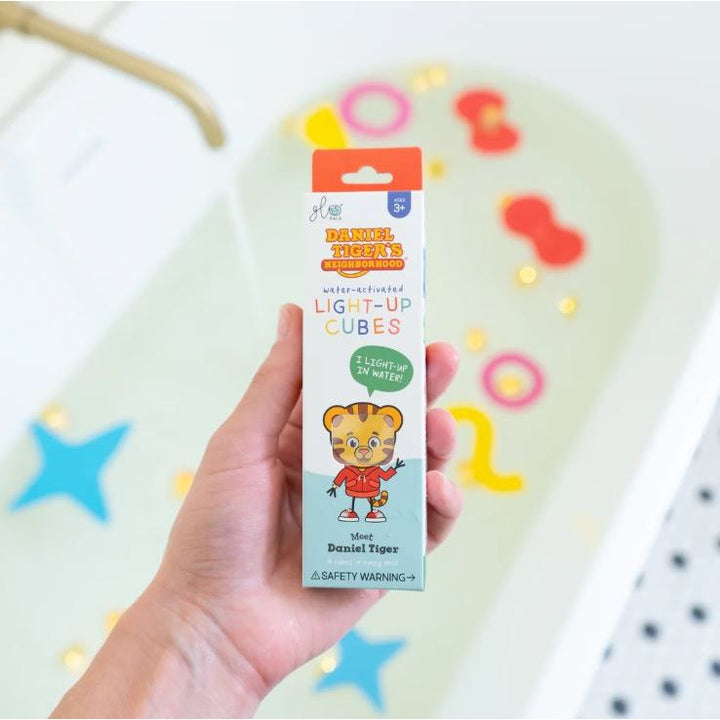 Glo Pals 4 Pack -Daniel Tiger Light-Up Cubes 4-Pack Bath Time Glo Pals