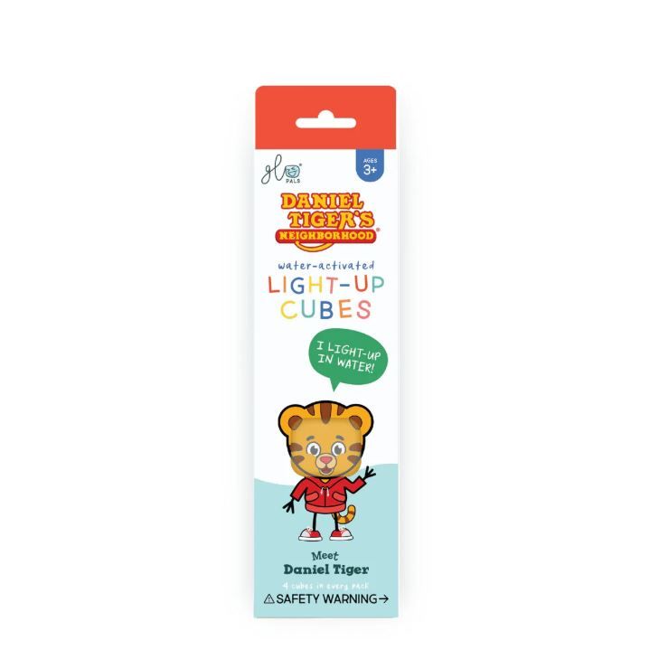 Glo Pals 4 Pack -Daniel Tiger Light-Up Cubes 4-Pack Bath Time Glo Pals