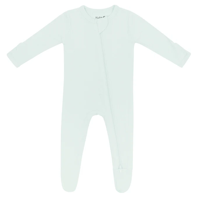 Kyte Baby Zippered Footie Solids Footie Kyte Baby Preemie Dew