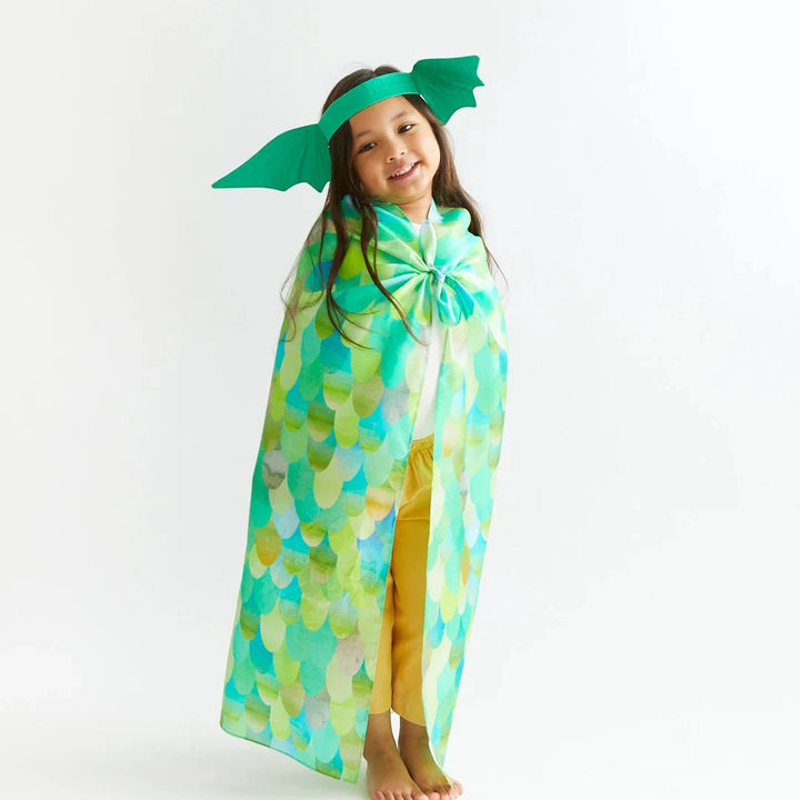Sarah's Silks Green Dinosaur Playsilk Toddler And Pretend Play Sarah's Silks