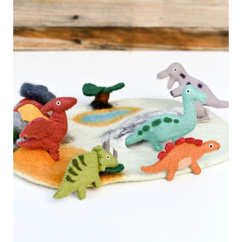 Tara Treasures Dinosaur Finger Puppets Set Finger Puppet Tara Treasures