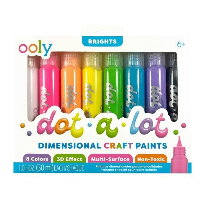Ooly Dot-A-Lot: Dimensional Craft Paint - Bright
