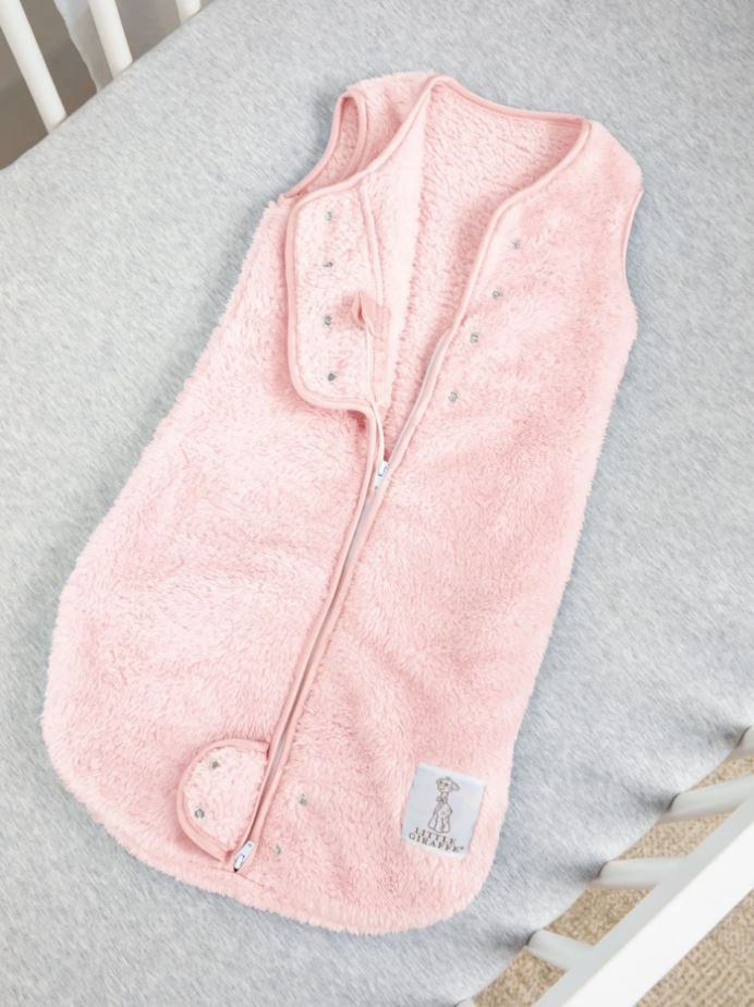Little Giraffe Stretch Chenille Dreamsack- Pink