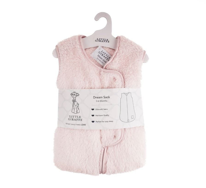 Little Giraffe Stretch Chenille Dreamsack- Pink