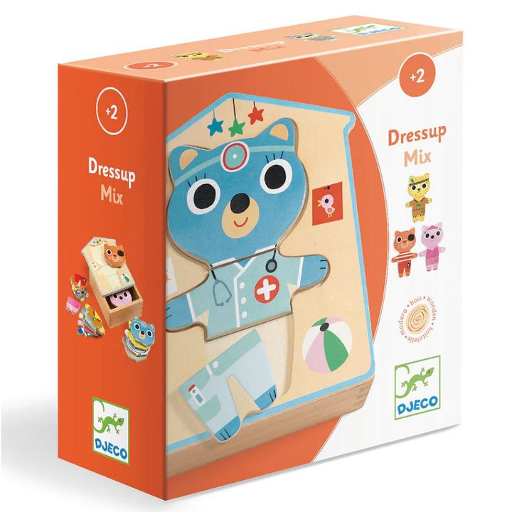 Djeco Dressup Mix Wooden Puzzle