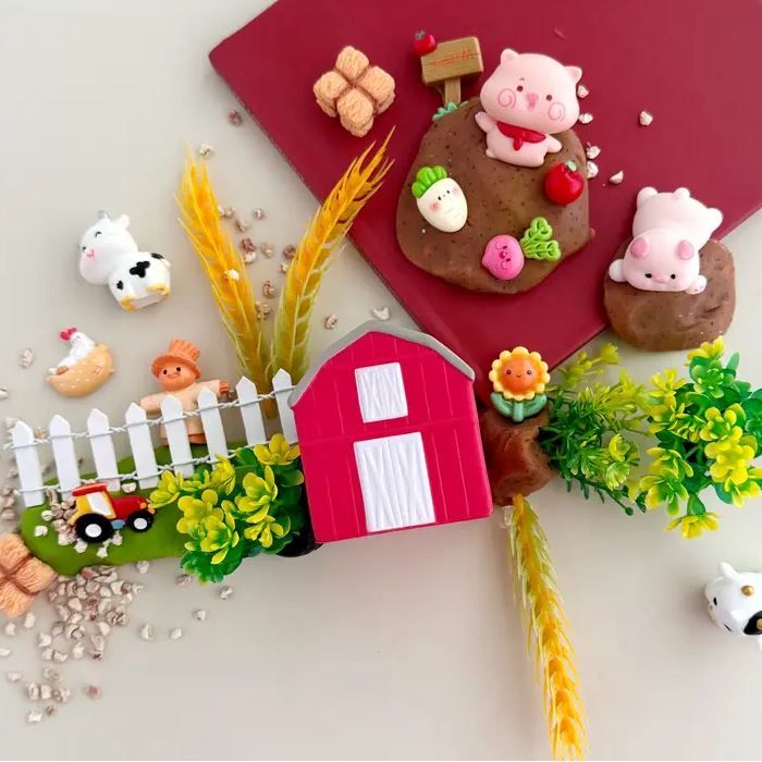 Earth Grown KidDough Play Kit- Farm Clay/Dough EGKD