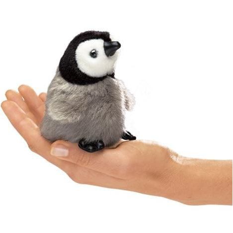 Folkmanis Finger Puppet - Mini Penguin, Baby Emperor Finger Puppet Folkmanis