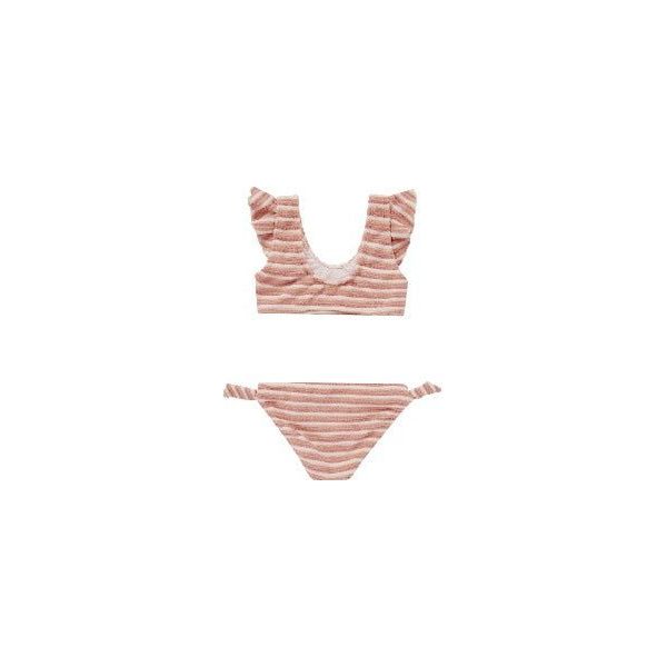 Rylee + Cru Ojai Bikini - Pink Stripe Swimwear Rylee + Cru   