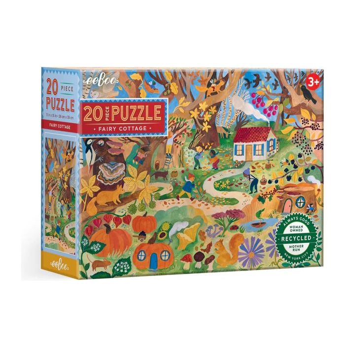 eeBoo Fairy Cottage 20 Piece Puzzle Puzzles & Mazes eeBoo