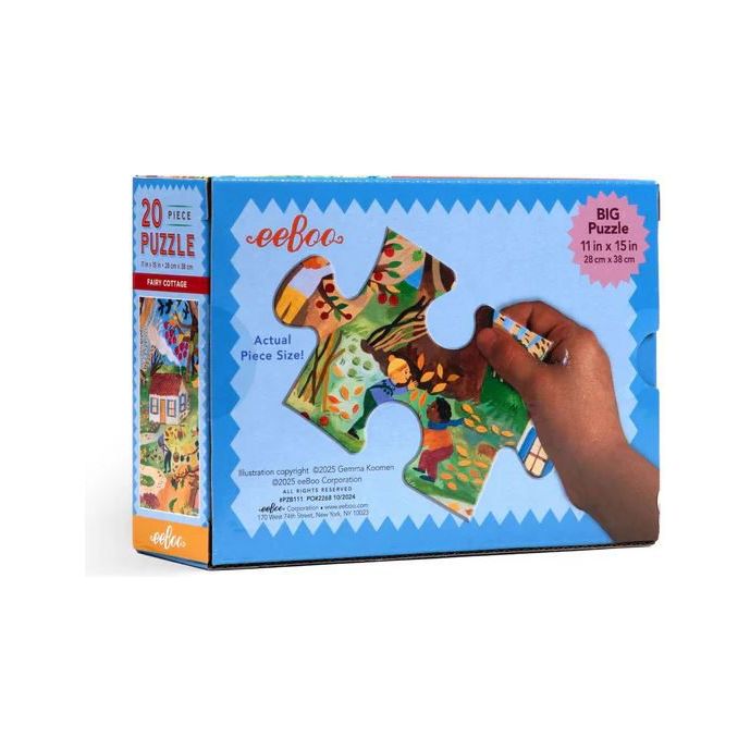 eeBoo Fairy Cottage 20 Piece Puzzle Puzzles & Mazes eeBoo