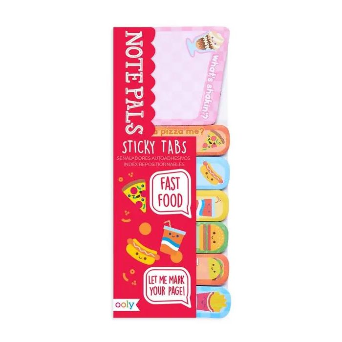 Ooly Note Pads Sticky Tabs- Fast Food Sticky Notes Ooly
