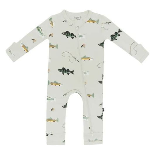 Kyte Baby Zippered Romper 12-18M Romper Kyte Baby 12-18M Fishing