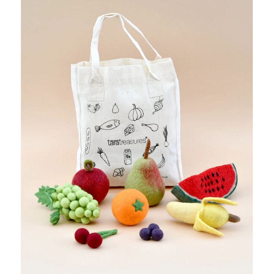Tara Treasures Felt Food Groups Play Food - Fruits