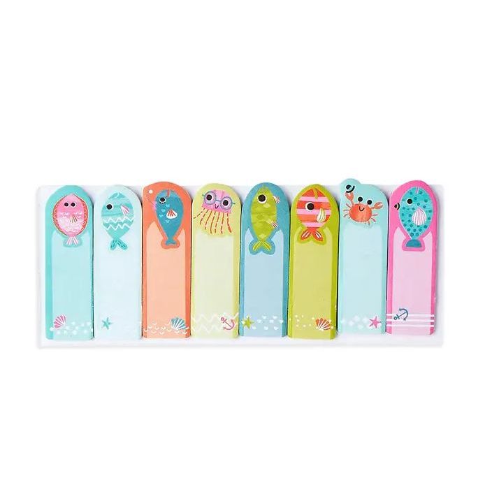 Fishbone Sticky Notes Ooly Note Pads Sticky Tabs- Friendly Fish – The Natural Baby Company