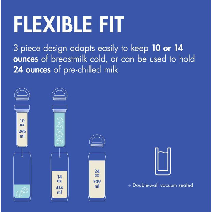 Boon Frosh Portable Breast Milk Chiller 24 oz - Blue