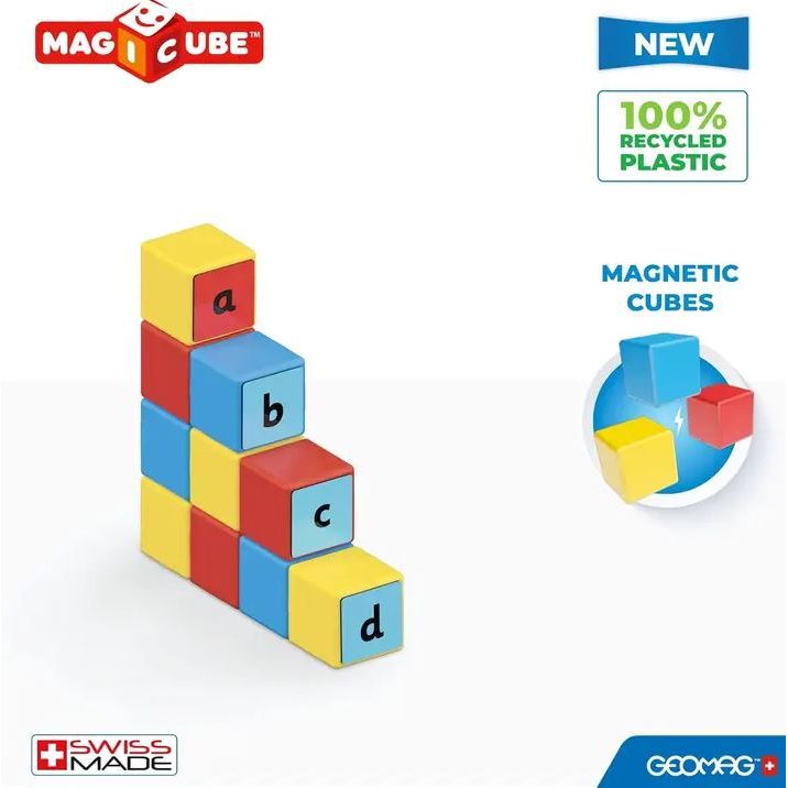 GeoMag Magicube Learning Set Word Building 55PCS