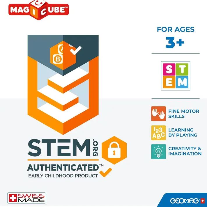 GeoMag Magicube Learning Set Word Building 55PCS