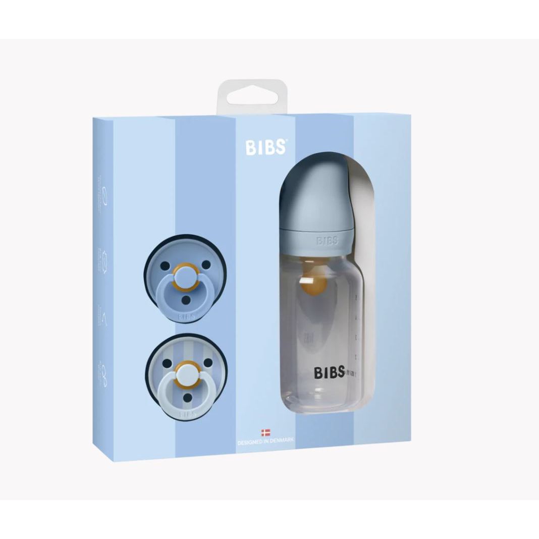 BIBS Baby Sprinkle Gift Set - Baby Blue Bottles &amp; Sippies BIBS USA