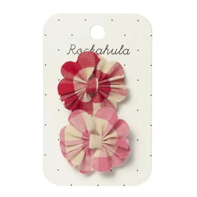 Rockahula Scalloped Gingham Bow Clips Hair clip Rockahula