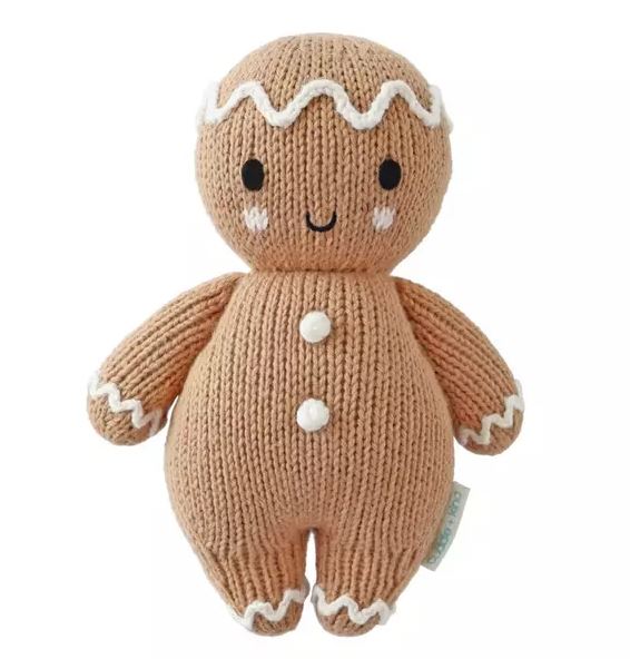 Cuddle + Kind Baby Gingerbread Icing White Baby Animal Collection Cuddle + Kind