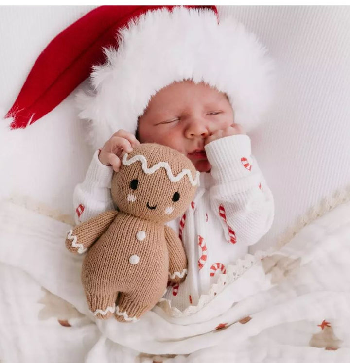 Cuddle + Kind Baby Gingerbread Icing White Baby Animal Collection Cuddle + Kind