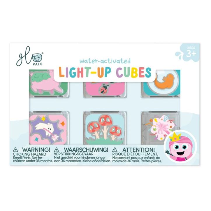 Glo Pals Princess Ida Light-Up Cubes 6-Pack Bath Time Glo Pals