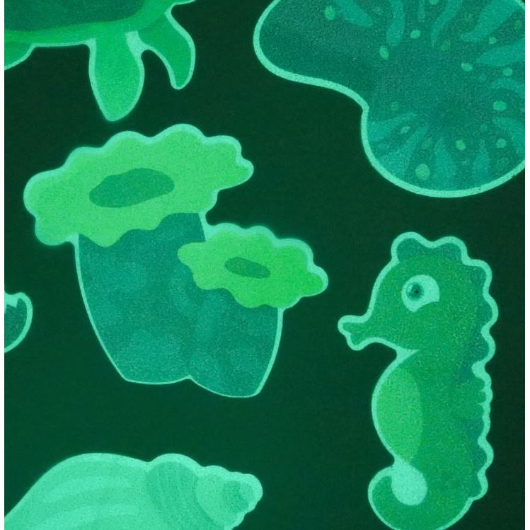 Glo Pals Glow-In-The-Dark Guppy Grips Bath Time Glo Pals