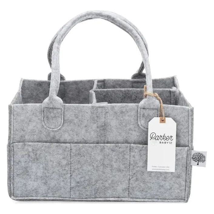 Parker Baby Company Diaper Caddy- Regular Gray Accessories & Laundry Parker Baby Co