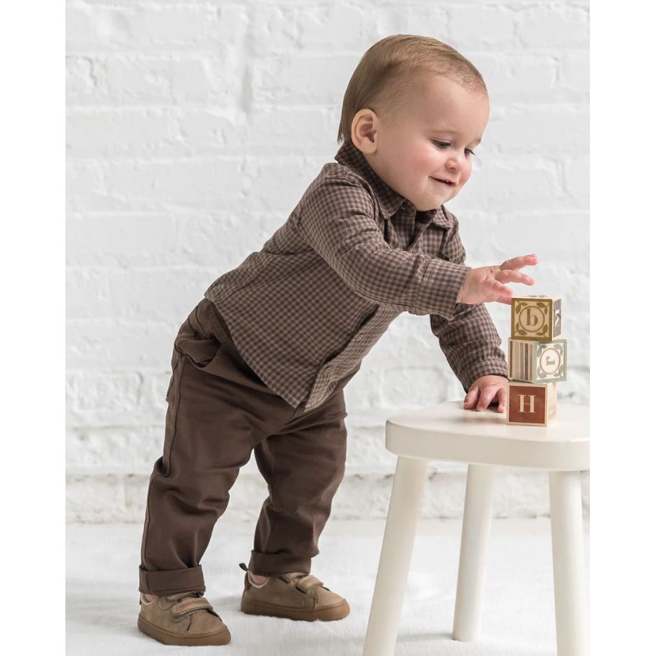 Colored Organics Grover Twill Pant- Chestnut