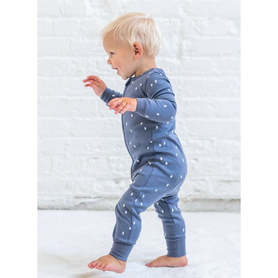 Colored Organics Zuno Footless Zipper Sleeper - Half Moon