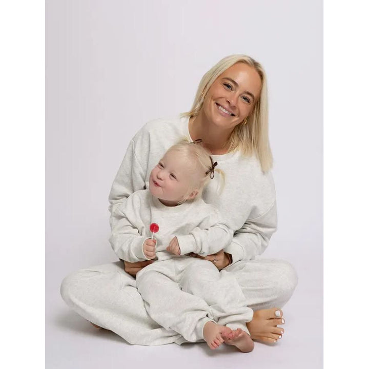 Forever French Child Sweat Set - Heather Grey Sweat Set Forever French Baby