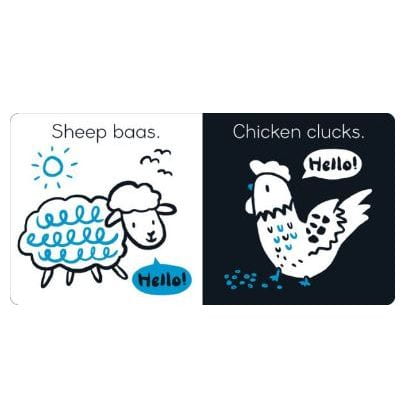 Hello Farm!: A high-contrast book for babies Books Ingram Books