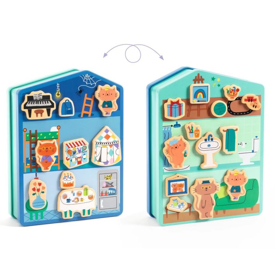 Djeco InZeHouse Wooden Magnets