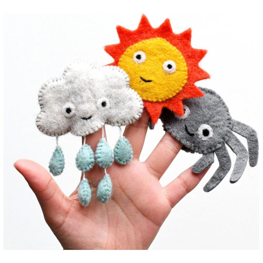 Tara Treasures Itsy Bitsy Spider (Incy Wincy Spider), Finger Puppet Set Finger Puppet Tara Treasures