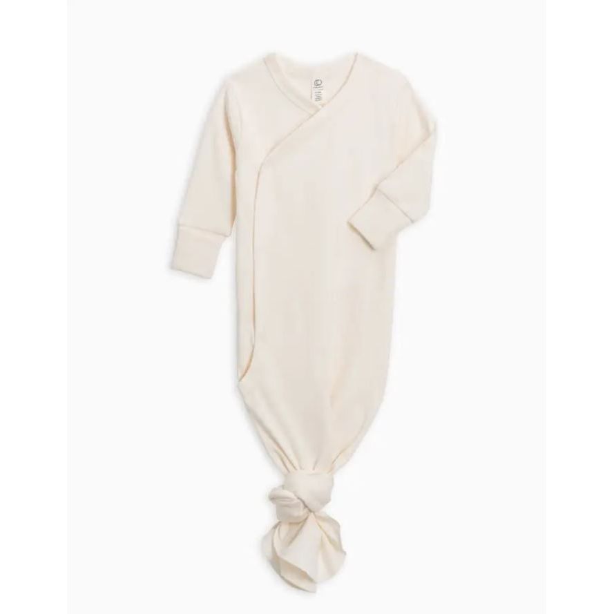 Colored Organics Indy Kimono Gown - Ivory Gown Colored Organics