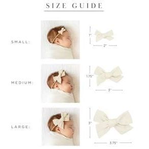Lou Lou & Company Linen Medium Bow - Handband Headband Lou Lou & Company