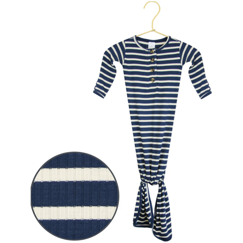 Lou Lou & Company - Jack Knotted Gown Gown Lou Lou & Company NB-3 Mo