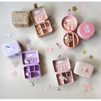 Rockahula Confetti Glitter Gold Jewellery Box Jewelry Box Rockahula