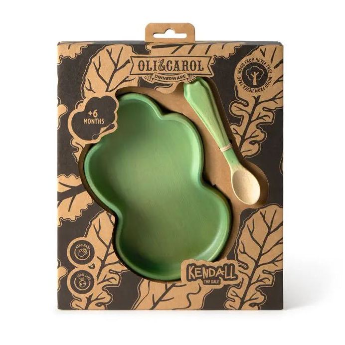 Oli & Carol Kendall the Kale Plate & Spoon Set Plates & Bowls Oli & Carol