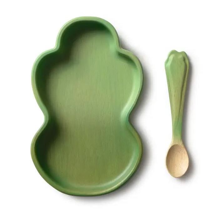 Oli & Carol Kendall the Kale Plate & Spoon Set Plates & Bowls Oli & Carol
