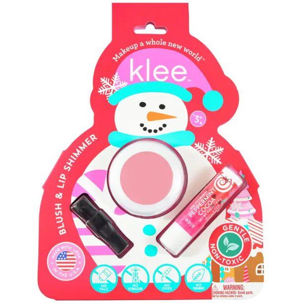 Klee Naturals Crystal Glow - Holiday Blush and Lip Shimmer Set