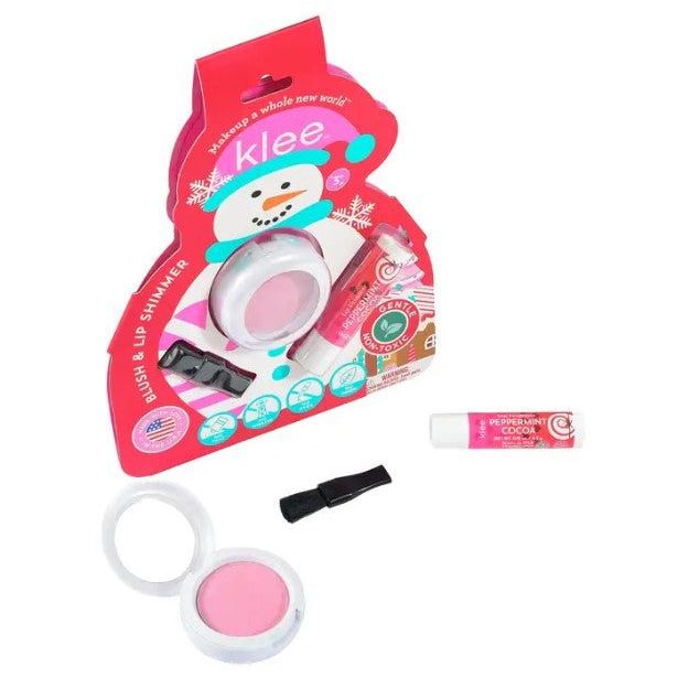 Klee Naturals Crystal Glow - Holiday Blush and Lip Shimmer Set