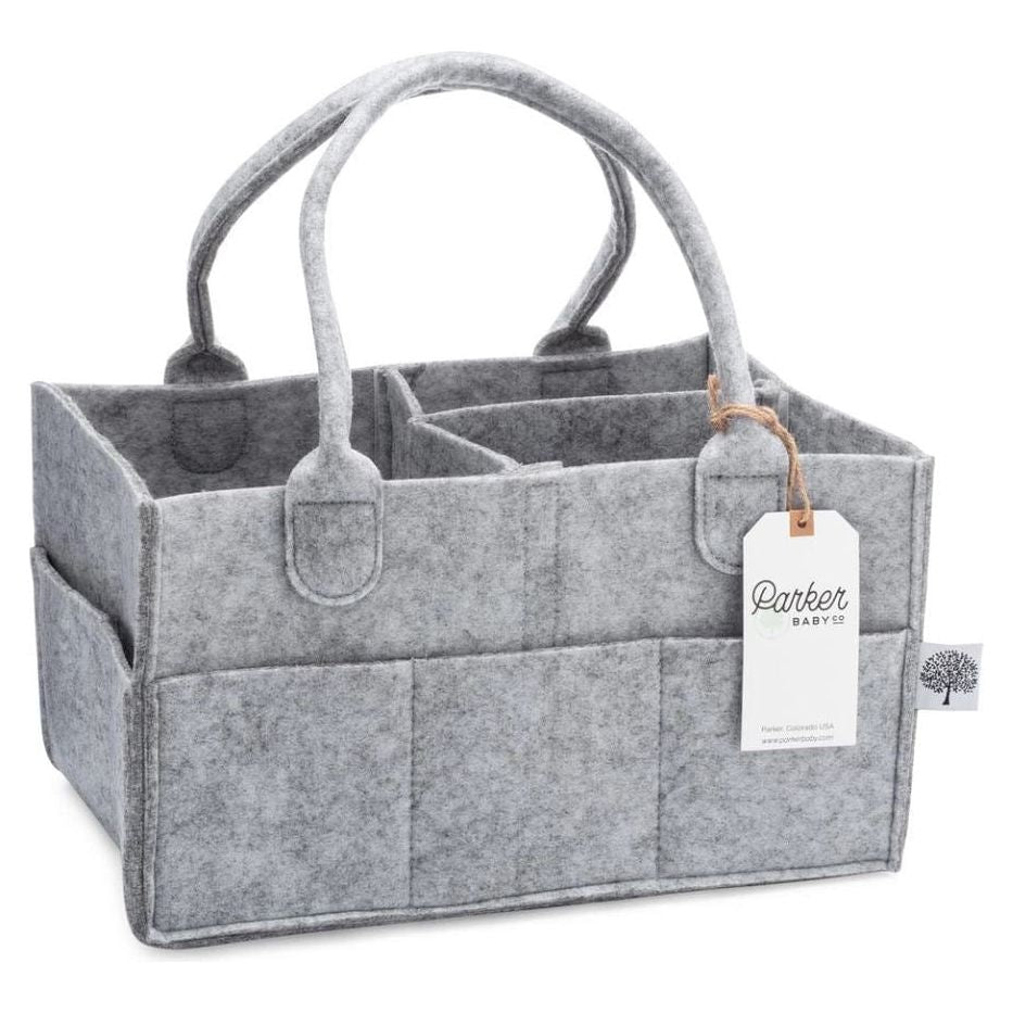 Parker Baby Company Diaper Caddy- Large Gray Accessories & Laundry Parker Baby Co
