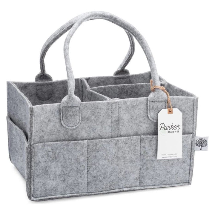 Parker Baby Company Diaper Caddy- Large Gray Accessories & Laundry Parker Baby Co