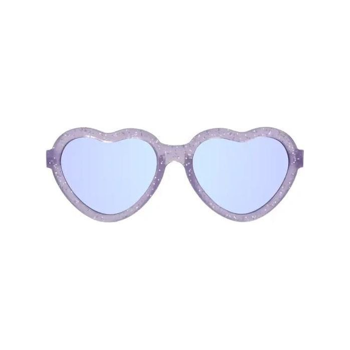 Babiators Lavender Shimmer Hearts with Mirrored Lens Sunglasses Babiators