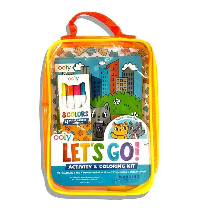 Ooly Let's Go!: Activity & Coloring Kit - Kitty in the City Activity Pack Ooly